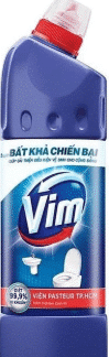 Vim chất tẩy rửa bồn cầu & nhà tắm chai 880ml xanh biển