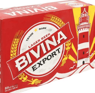 Thùng 24 lon bia Bivina Export 330ml